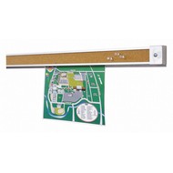 Bulletin Board Display Rails