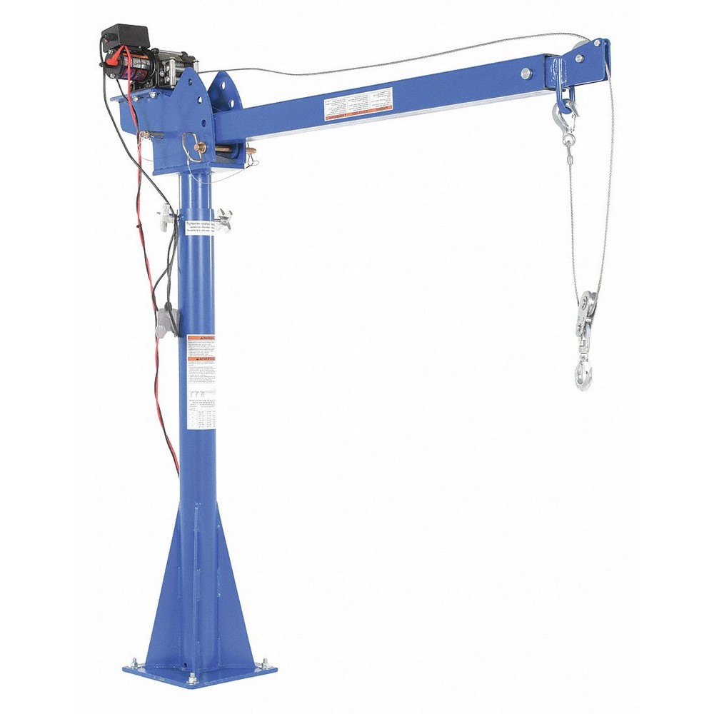 Davit Crane 2000 lb 12VDC Reach 5287In QTEC